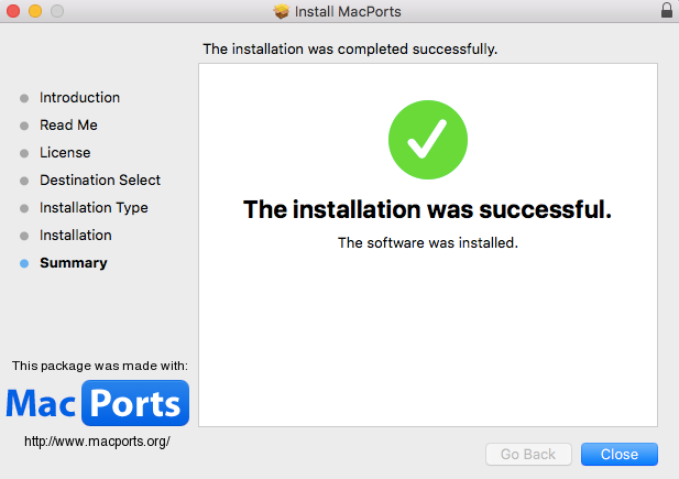 macports installation