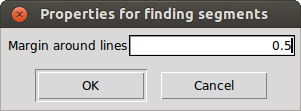 Properties for the automatic mechanism of finding line masks