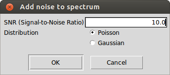 Add Poisson noise given a S/N
