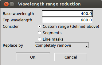 wavelength range reduction